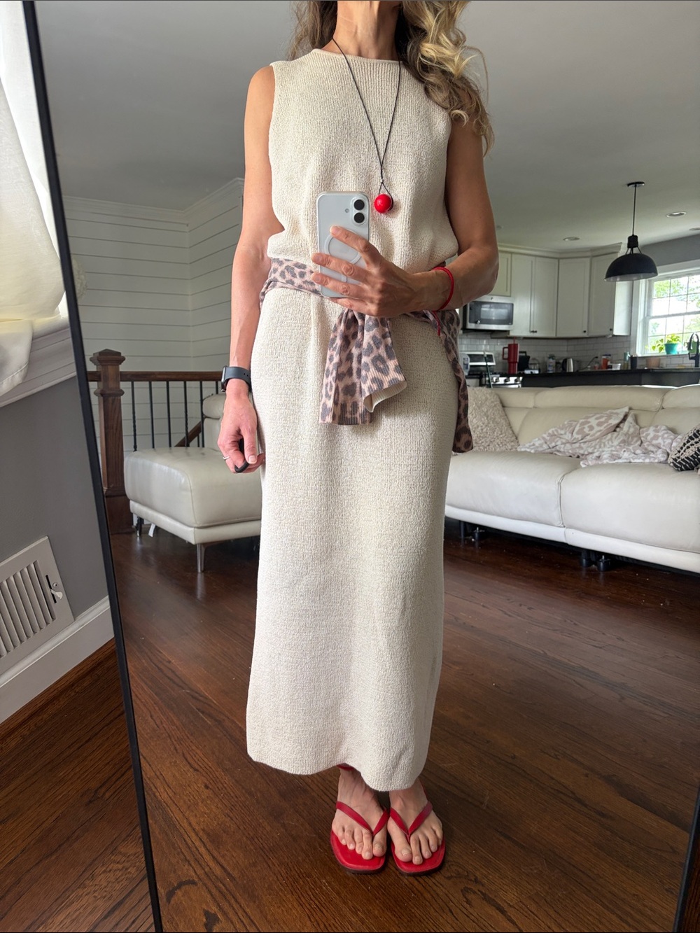 H&M Cream Sleeveless Maxi Dress - Picture 3 of 10